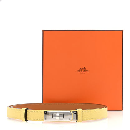 Hermes Epsom Kelly Belt Jaune Poussin 4 of 4