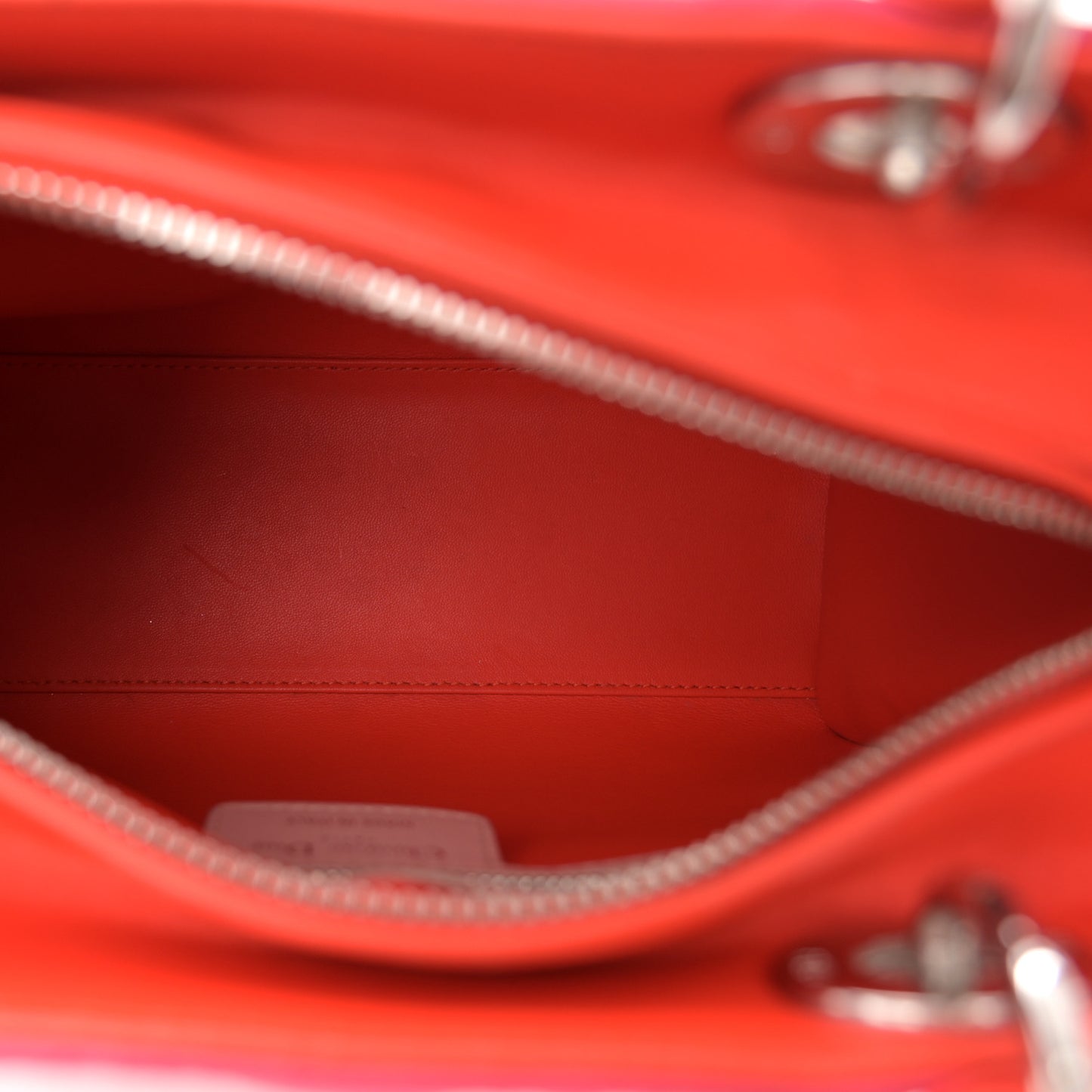 Lambskin Cannage Tri-Color Medium Lady Dior Orange Riviera Fuchsia Cosmopolitan Lipstick Natural