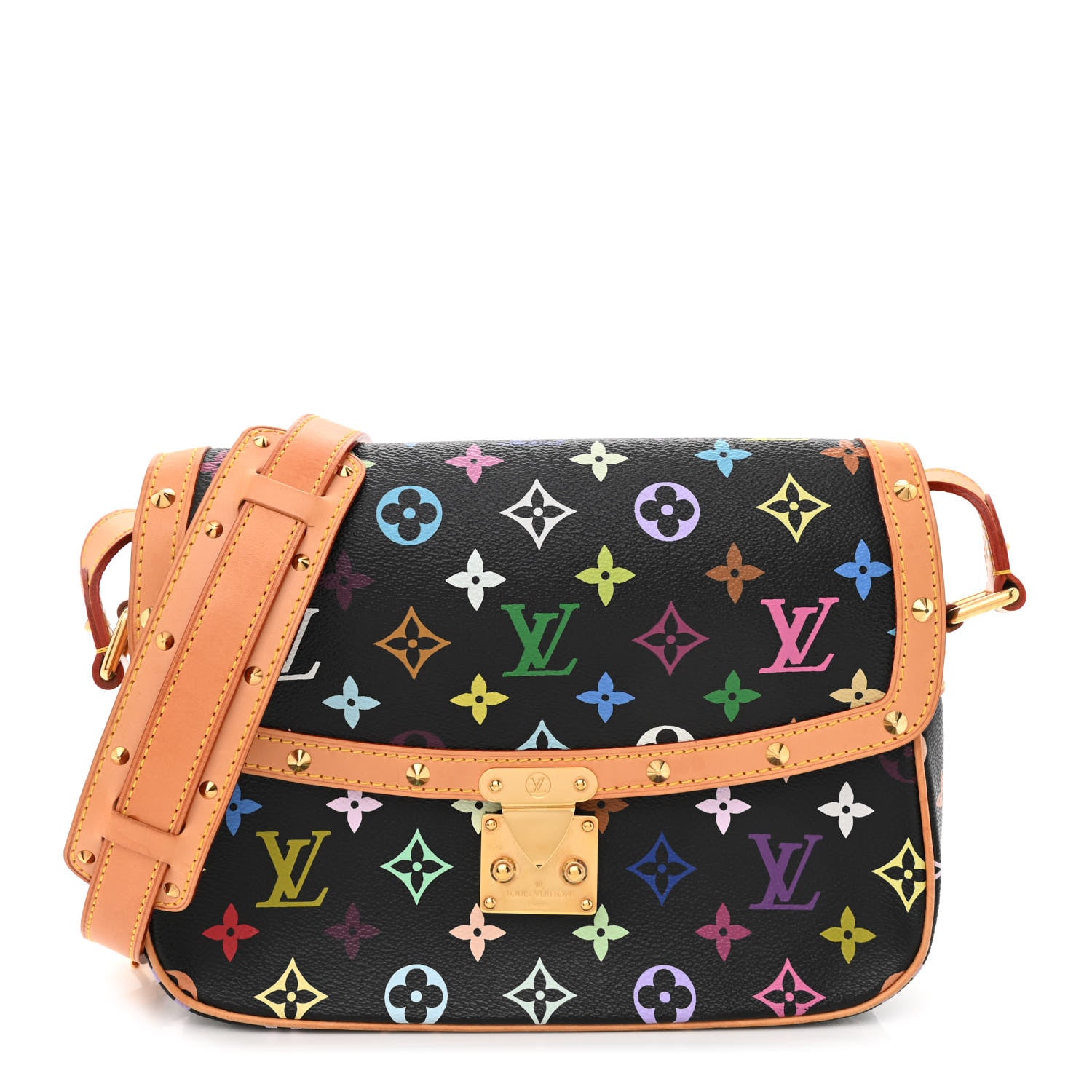Louis Vuitton Monogram Multicolor Sologne Black 1 of 9