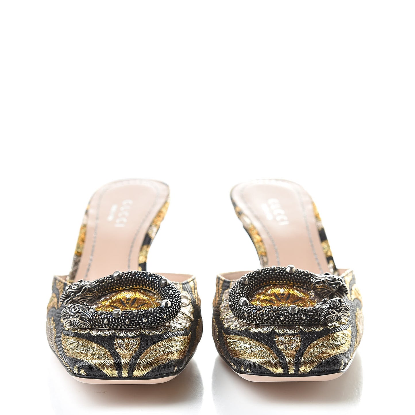 Jacquard Floral Dionysus Mules 36 Black