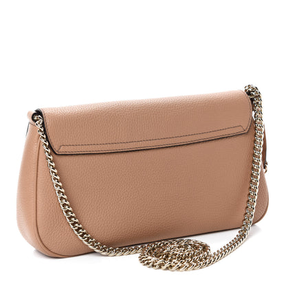 Gucci Pebbled Calfskin Medium Soho Flap Crossbody Camelia 3 of 10