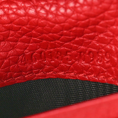 Gucci Pebbled Calfskin Animalier Card Case Red 7 of 8
