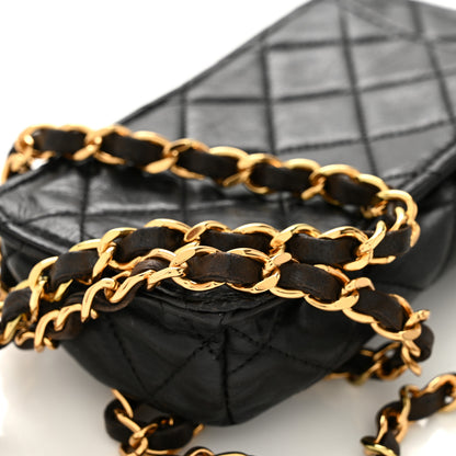 Chanel Lambskin Quilted Phone Holder Black 12 of 13