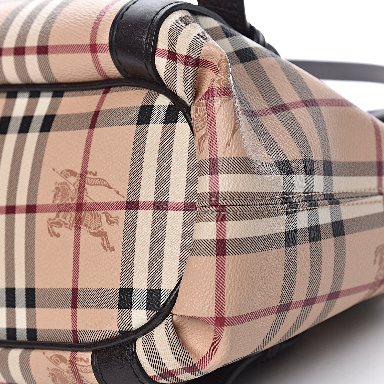 Burberry Haymarket Check Small Northfield Tote Chocolate 13 of 24