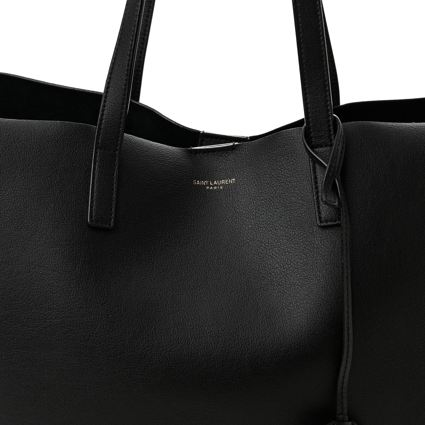 Calfskin Large Shopping Tote Black