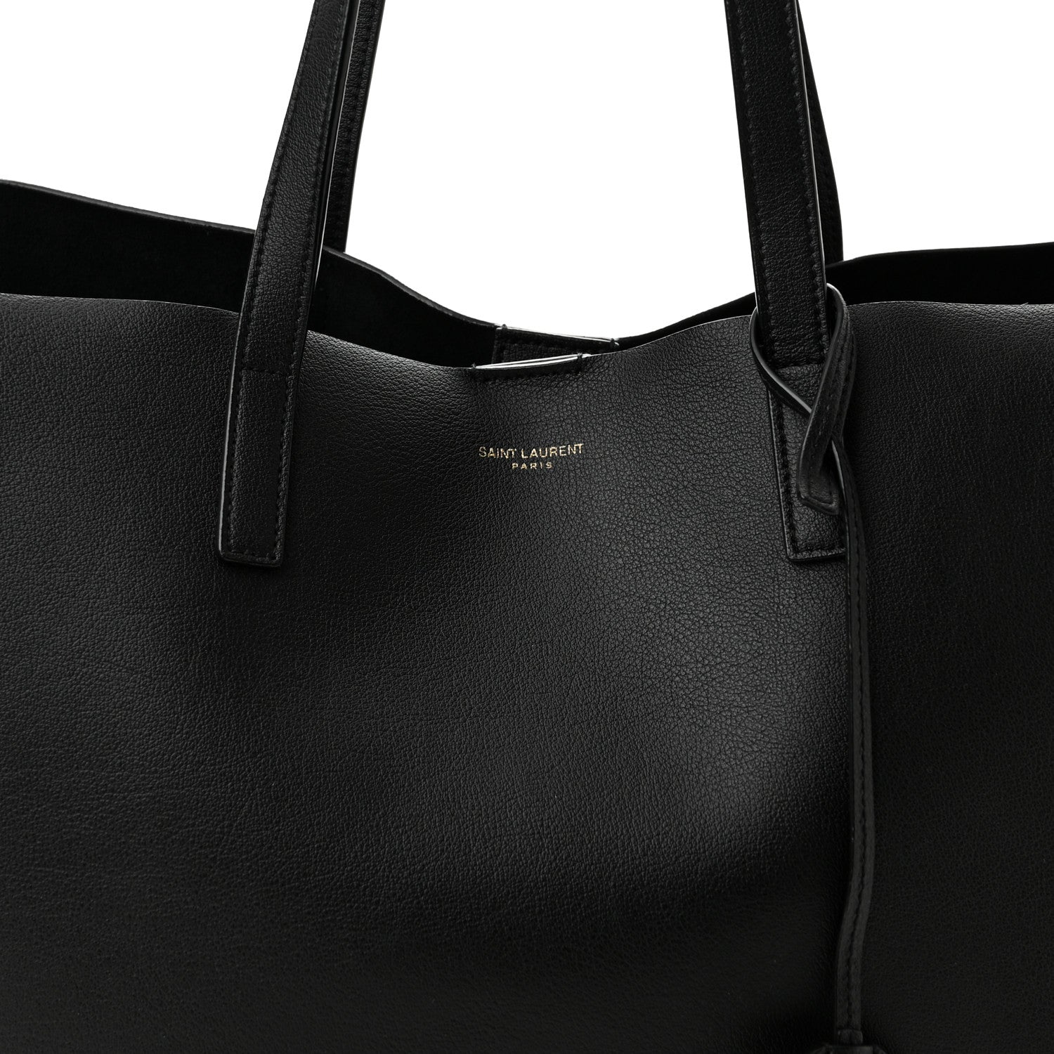 Saint Laurent Calfskin Large Shopping Tote Black 9 of 11