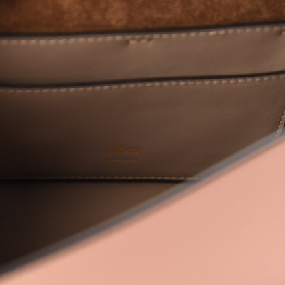 Fendi Vitello Grace Matte Small Kan U Shoulder Bag Rosa Bourbon 9 of 10