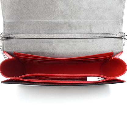 Christian Louboutin Metallic Calfskin Spikes Multimetal Paloma Clutch Silver 5 of 10