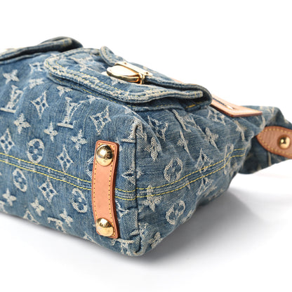 Louis Vuitton Monogram Denim Baggy PM Blue 7 of 9