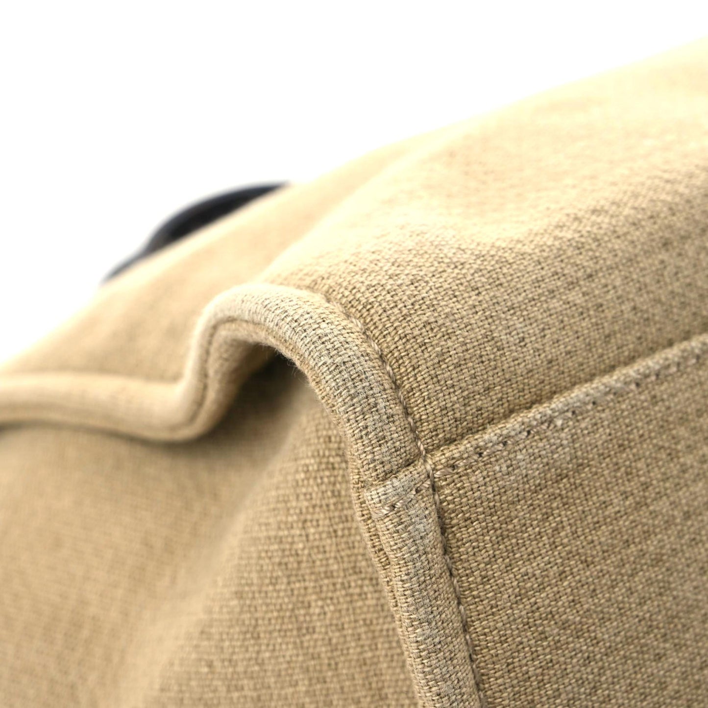 Canvas Medium Deauville Tote Beige Black