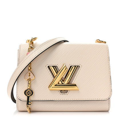 Louis Vuitton Epi Twist Bi-Color Chain Shoulder Bag PM Quartz White 1 of 12