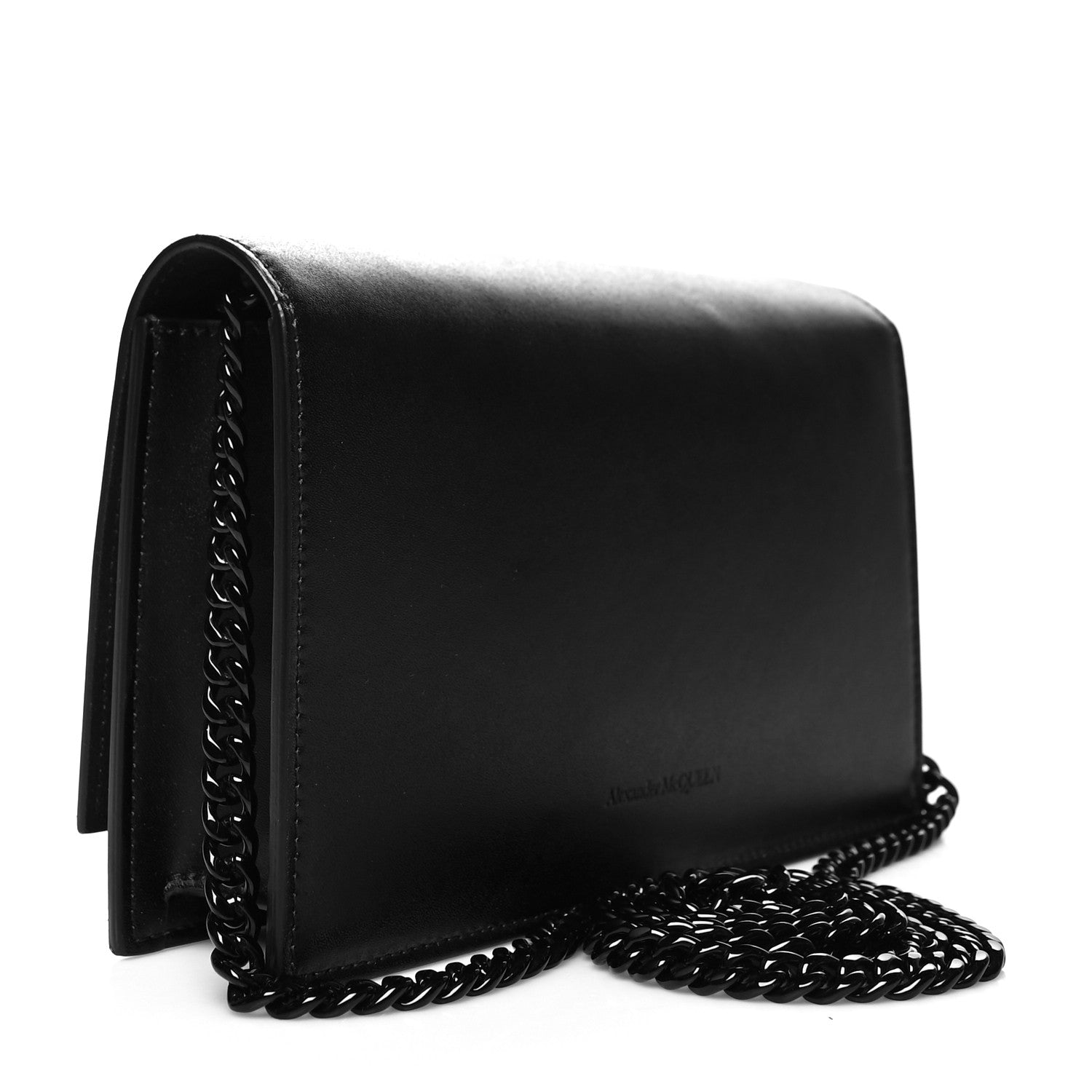 Alexander McQueen Calfskin Mini Skull Chain Crossbody Bag Black 3 of 11
