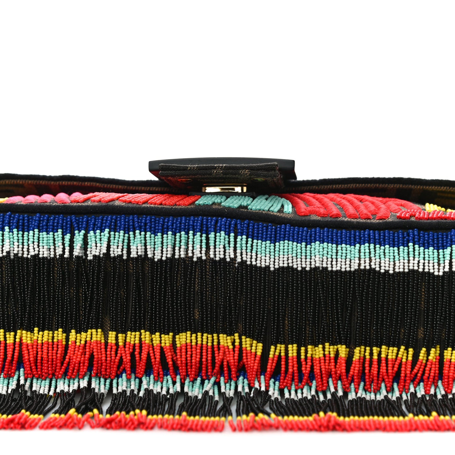 X PREF Zucca Beaded Roma Amor Baguette Tobacco Multicolor