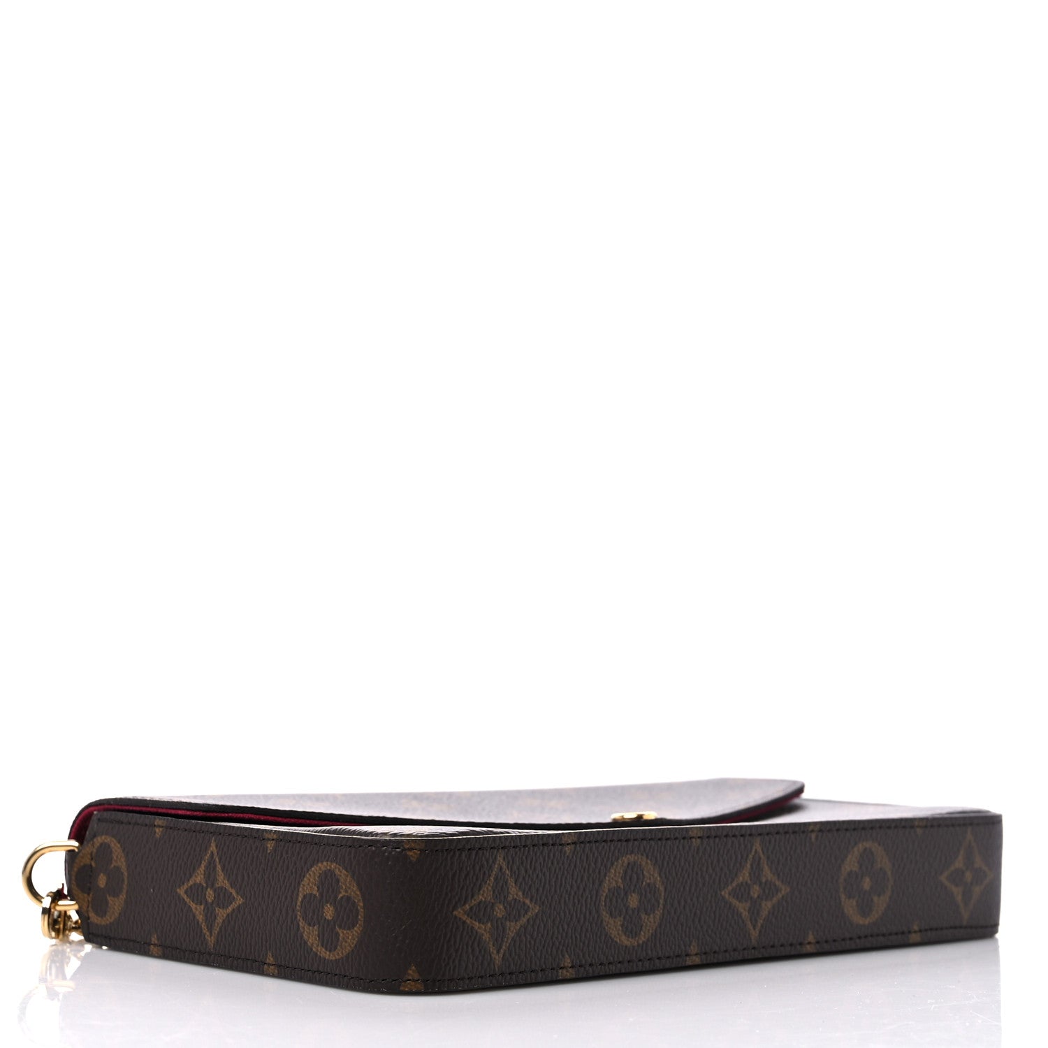 Louis Vuitton Monogram Pochette Felicie Chain Wallet Fuchsia 5 of 10