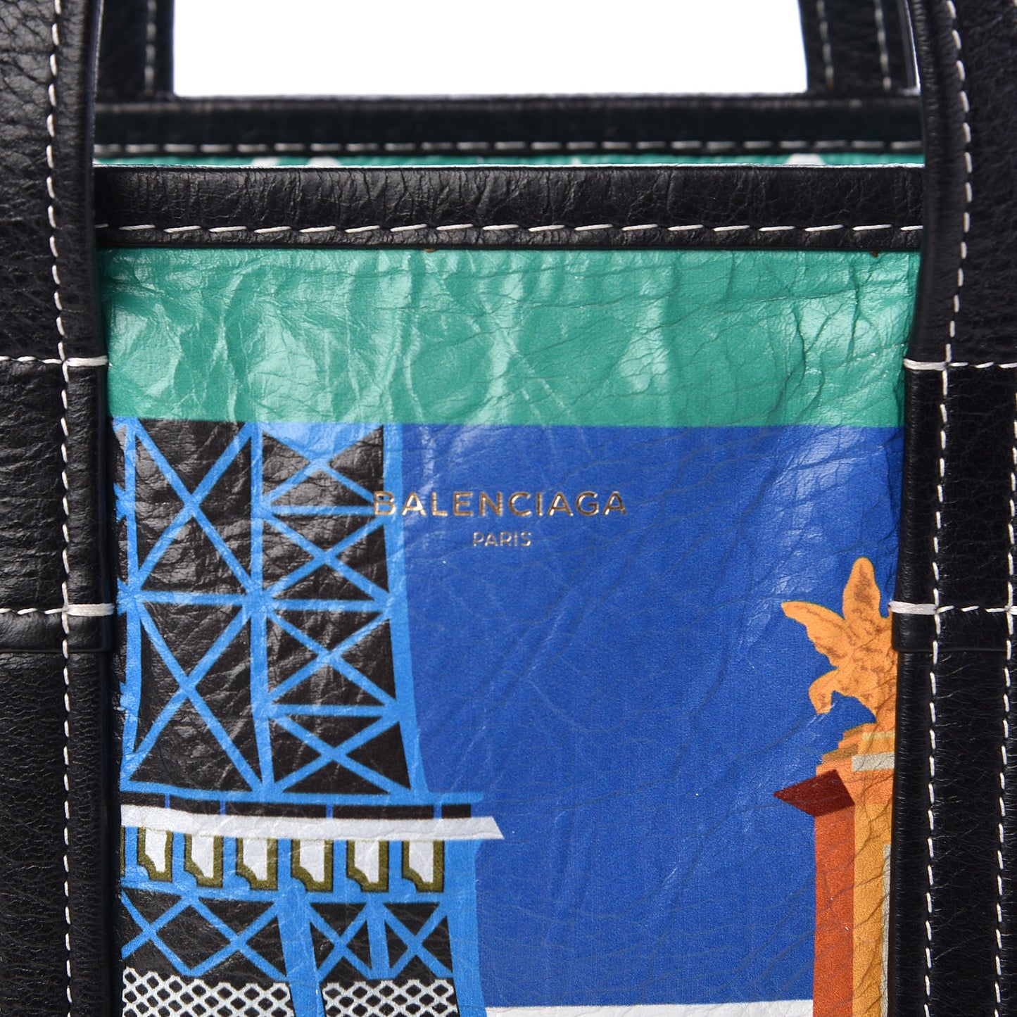 Agneau Arena Paris Print S Bazar Shopper Tote