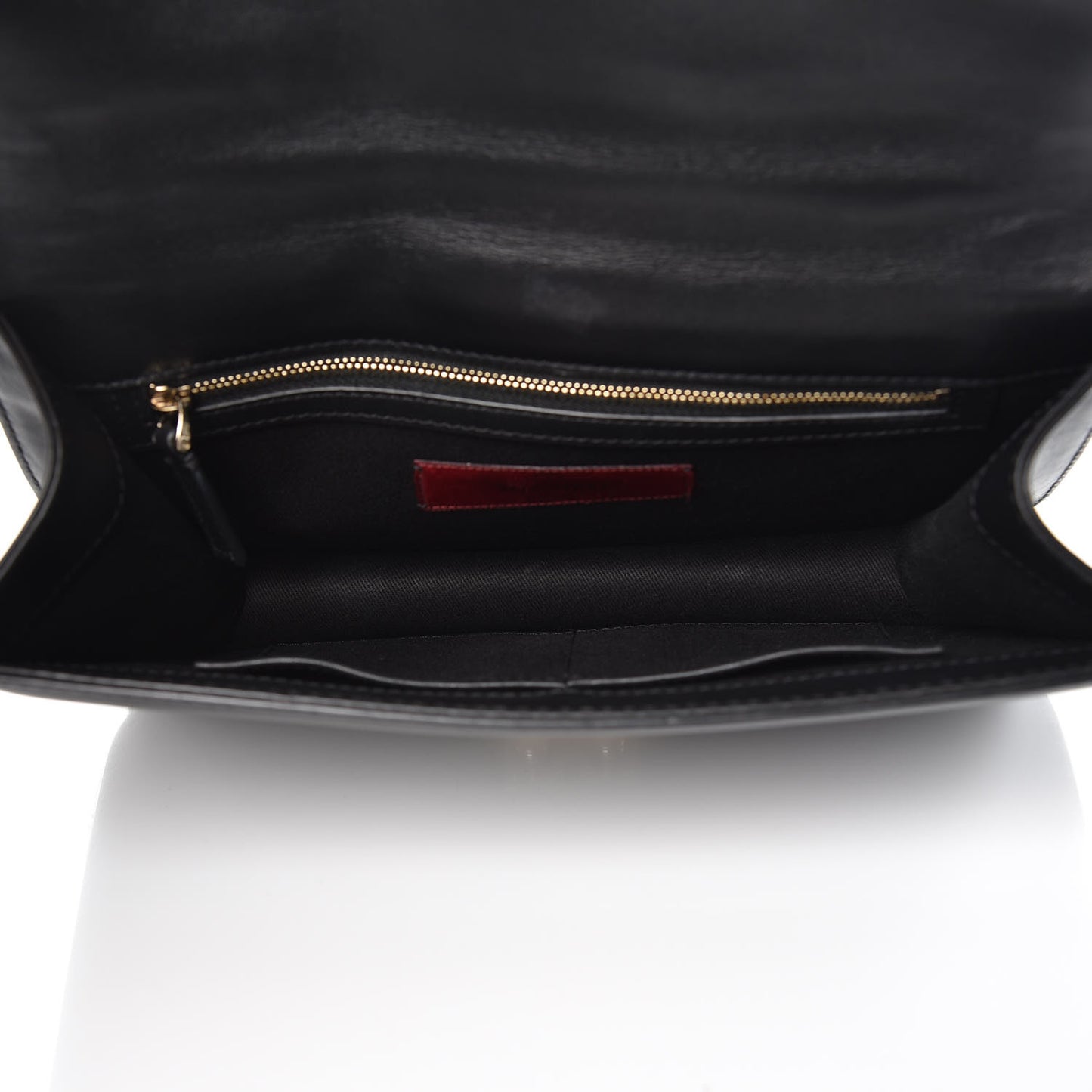 Vitello Medium Glam Lock Rockstud Flap Black