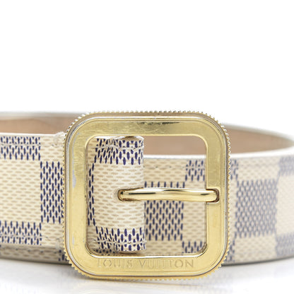 Louis Vuitton Damier Azur 30mm Tresor Belt 85 34 3 of 10