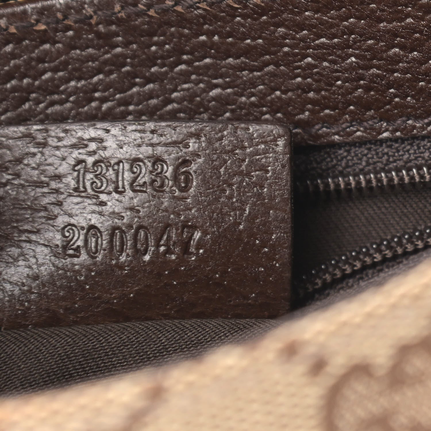 Gucci Monogram Waist Pouch Bag Dark Brown 7 of 9