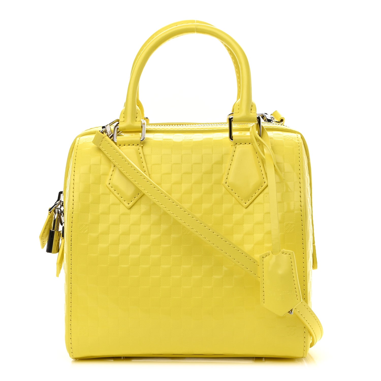 Louis Vuitton Damier Facette Speedy Cube PM Yellow 1 of 9