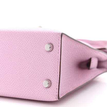 Hermes Epsom Mini Kelly Sellier 20 Mauve Sylvestre 10 of 14