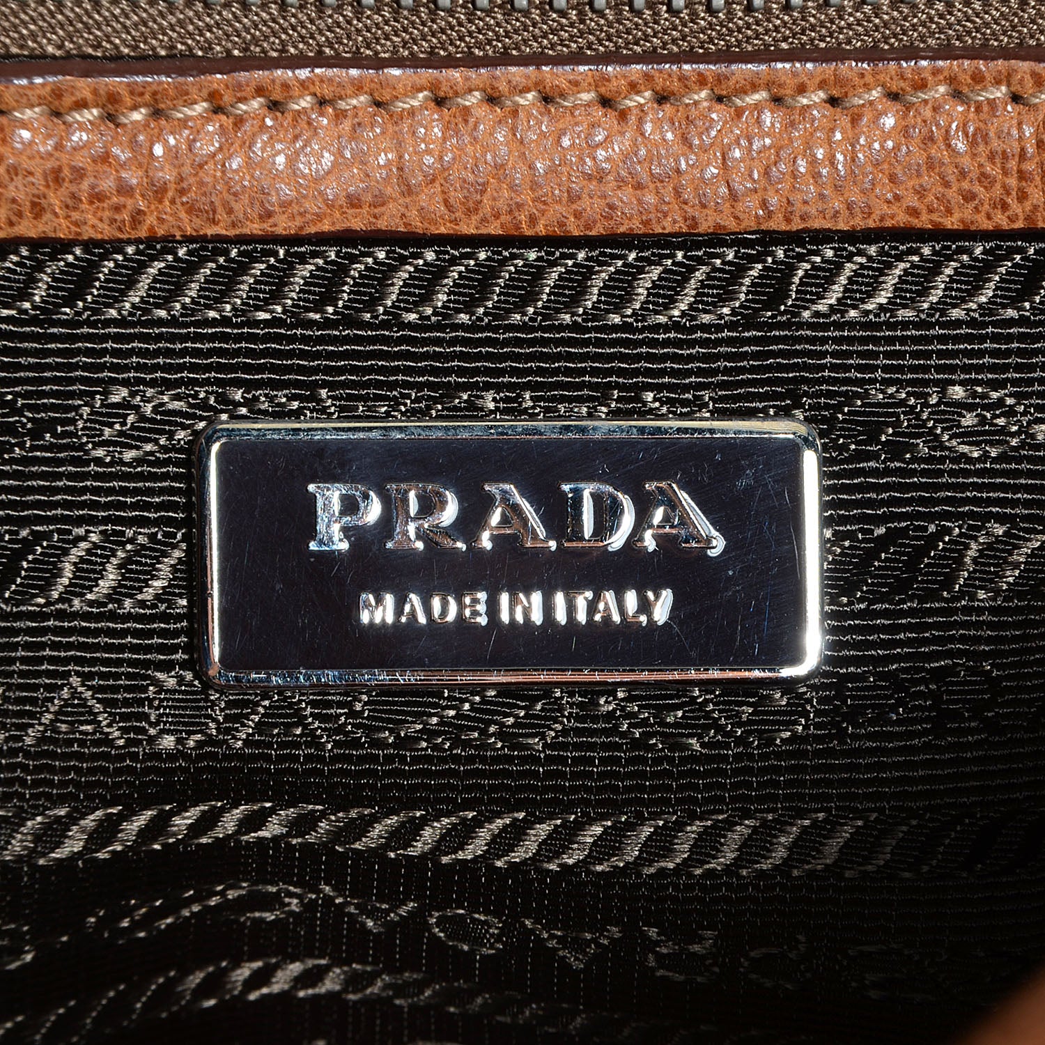 Prada Leather Easy Foldover Pushlock Satchel 6 of 9