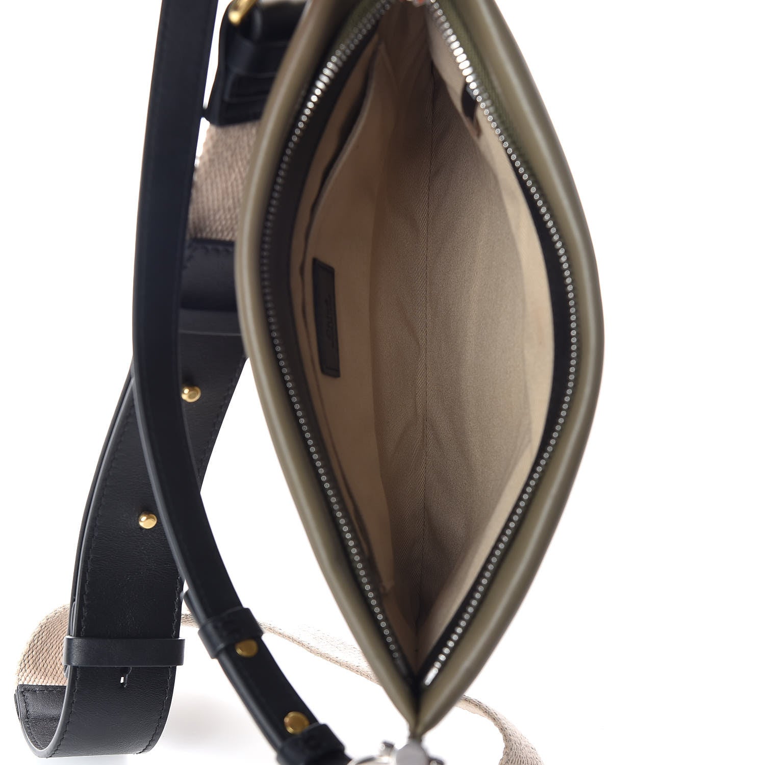 Chloe Smooth Calfskin Medium Roy Clutch Merino Grey 6 of 8