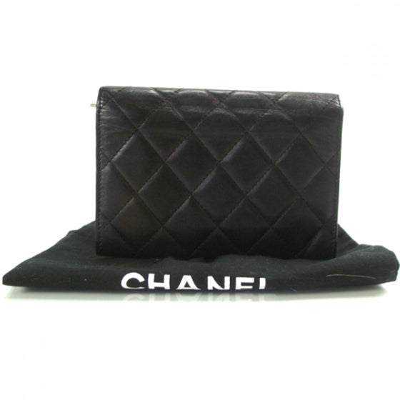 Chanel Calfskin Quilted Cambon Flap Wallet Black 2 of 9