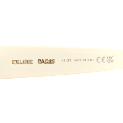 Celine Acetate Crystal Studded Bold 3 Dots Round Sunglasses CL4240IS Ivory Smoke 5 of 7