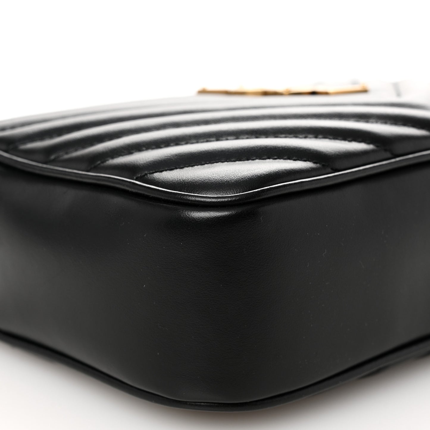 Calfskin Matelasse Monogram Lou Camera Bag Black