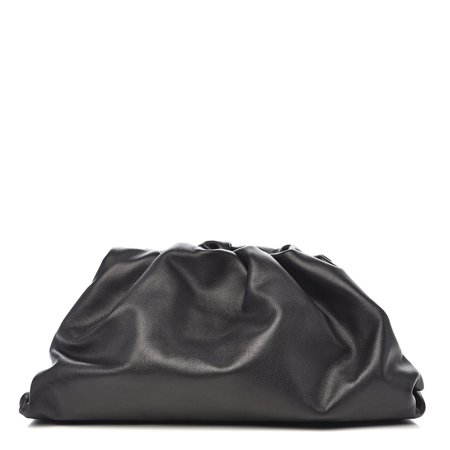 Smooth Butter Calf The Pouch Oversized Clutch Black