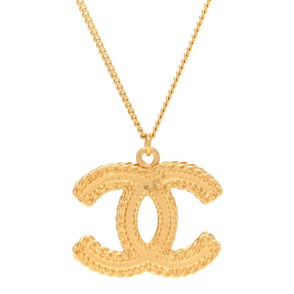 Chanel CC Matte Necklace Gold 4 of 6