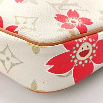 Louis Vuitton Monogram Cherry Blossom Pochette Accessories Red 9 of 10