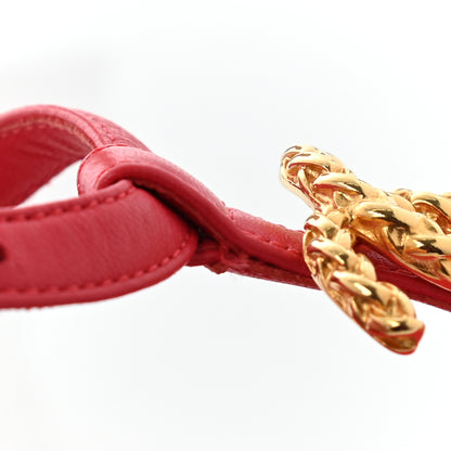 Chanel Lambskin CC Logo Thong Sandals 35.5 Red 8 of 8