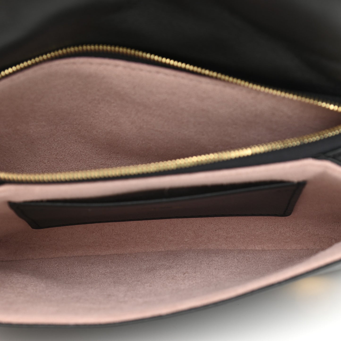 Lambskin Embossed Monogram Pochette Coussin Black