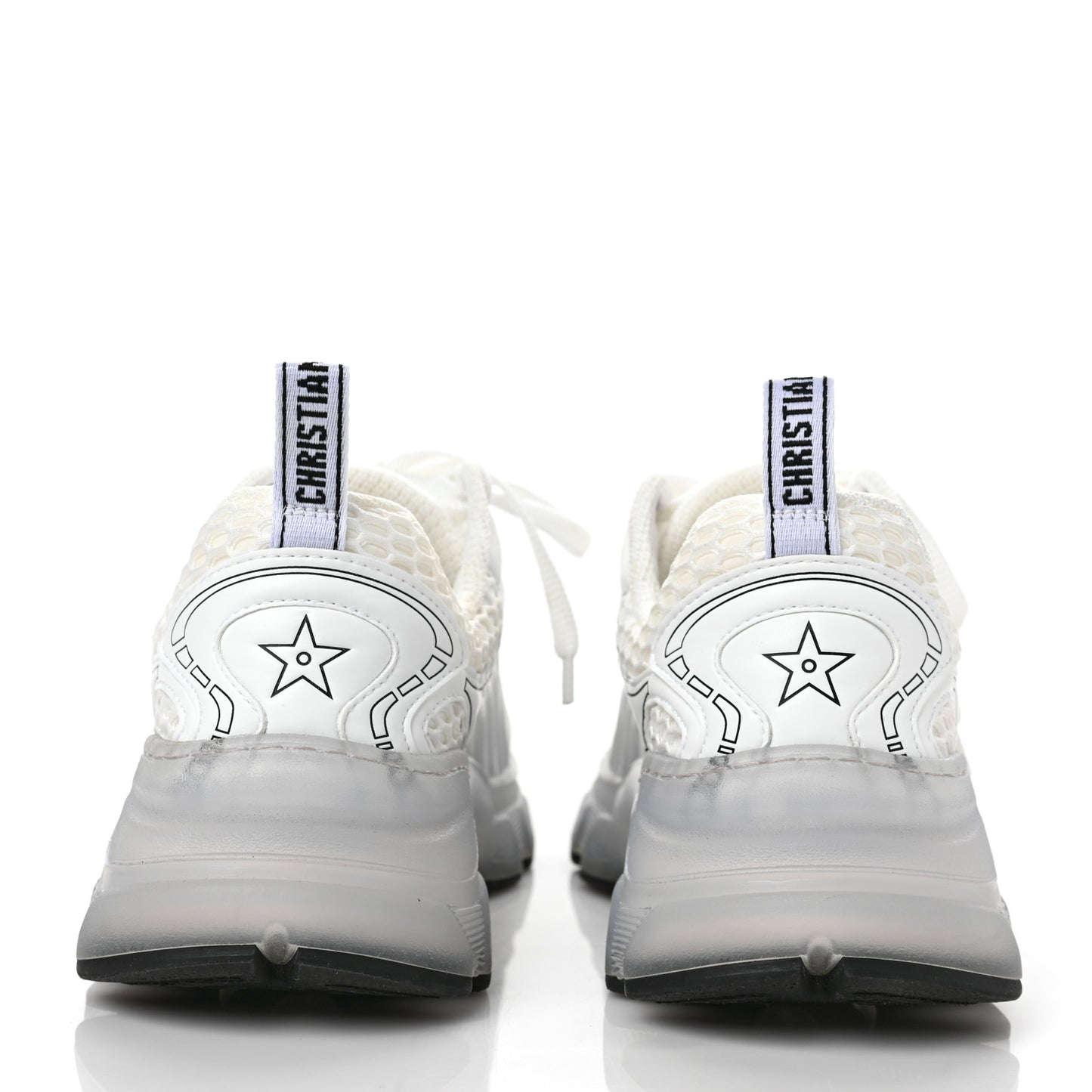 Matte Technical Fabric Mesh Dior Vibe Sneakers 37 White Silver