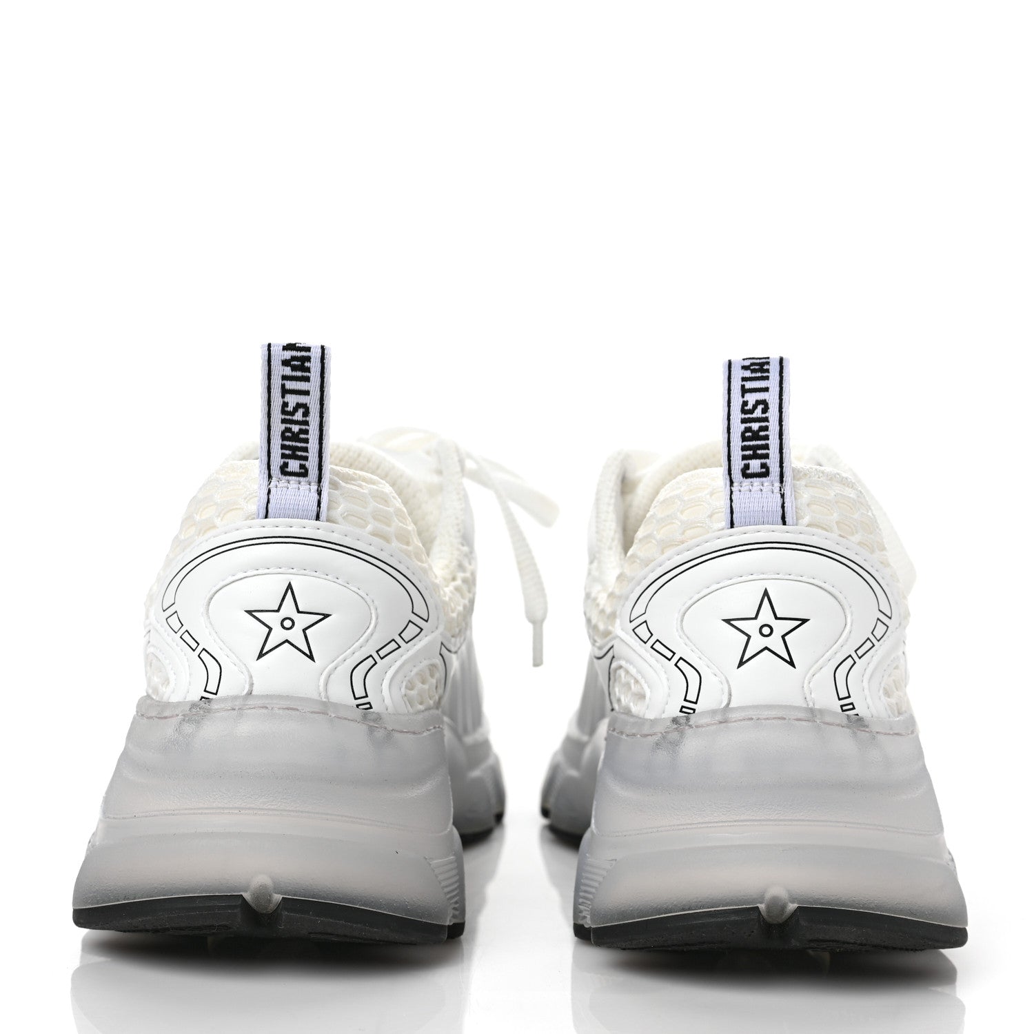 Christian Dior Matte Technical Fabric Mesh Dior Vibe Sneakers 37 White Silver 5 of 11