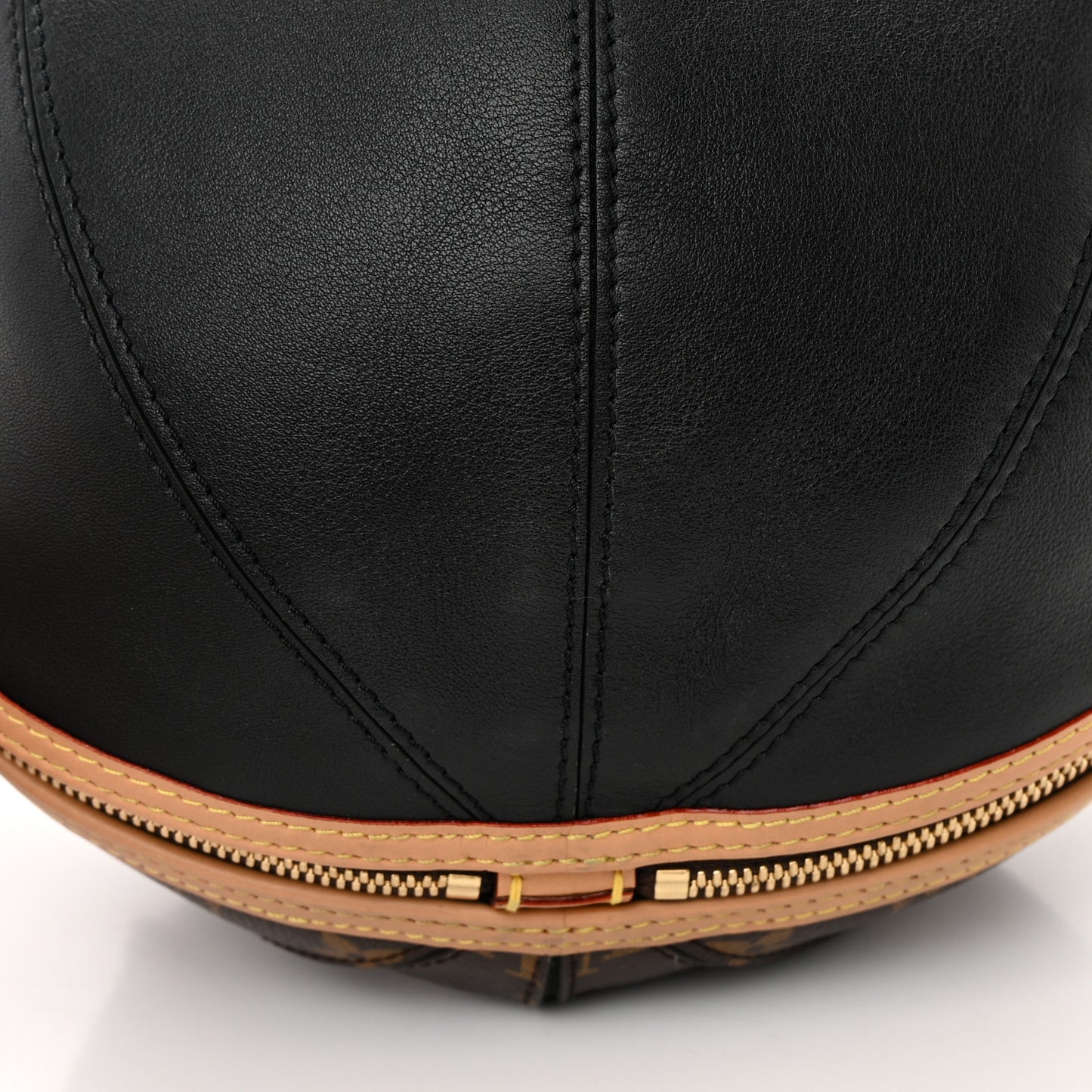 Monogram Braided Egg Bag Black