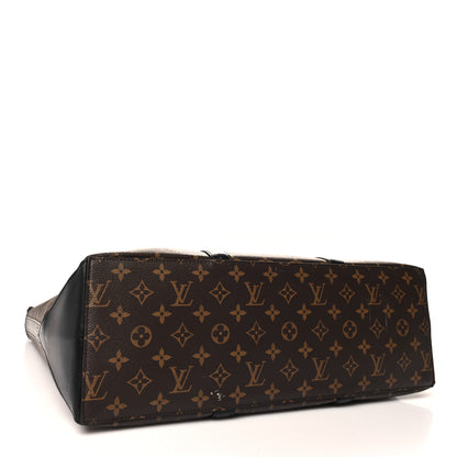 Louis Vuitton Monogram Macassar Weekend Tote GM 4 of 10