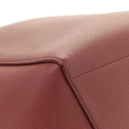 Celine Soft Grained Calfskin Sangle Bucket Bag Red 10 of 15