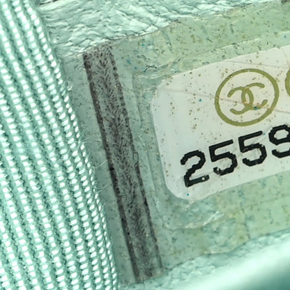 Chanel Iridescent Lambskin Chevron Quilted Medium Boy Flap Green 7 of 10