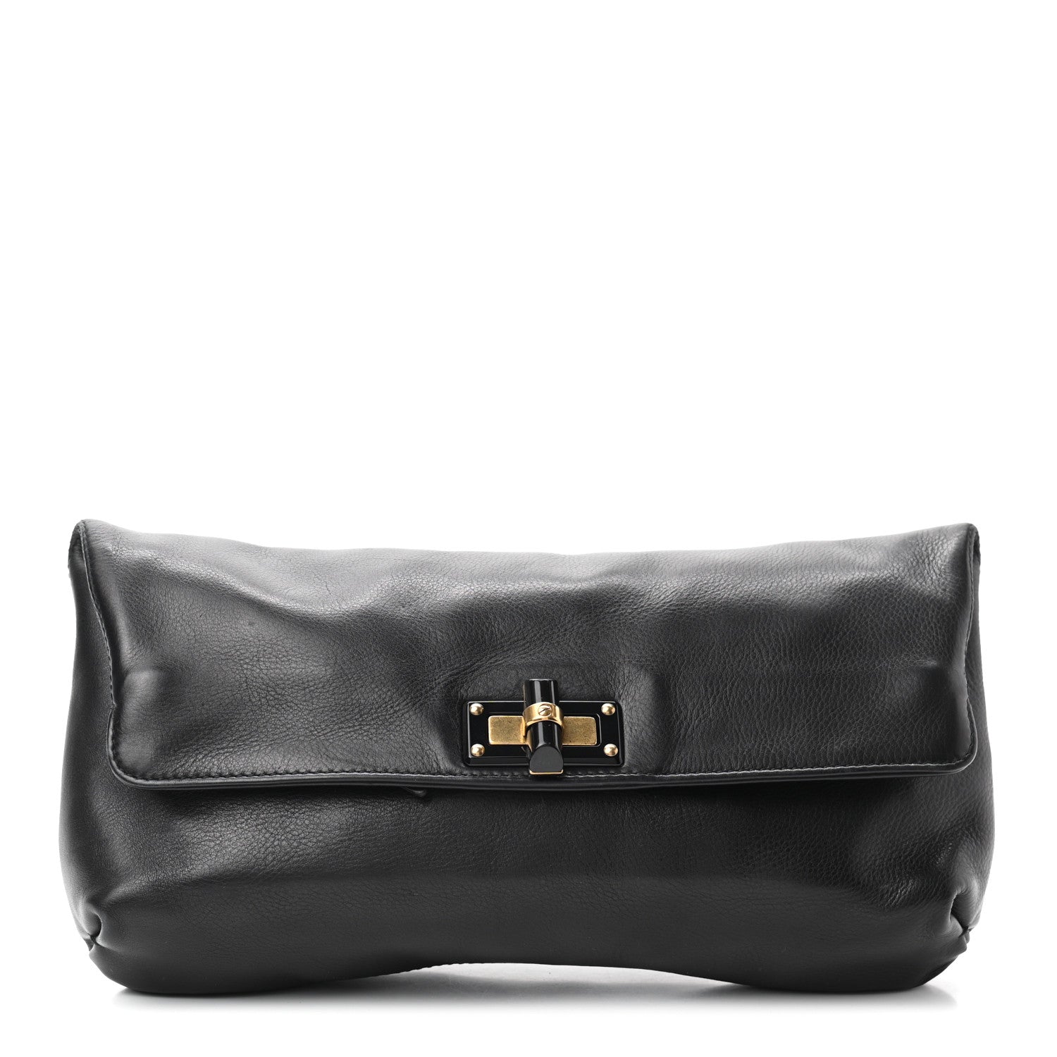 Lanvin Calfskin Happy Clutch Black 1 of 6