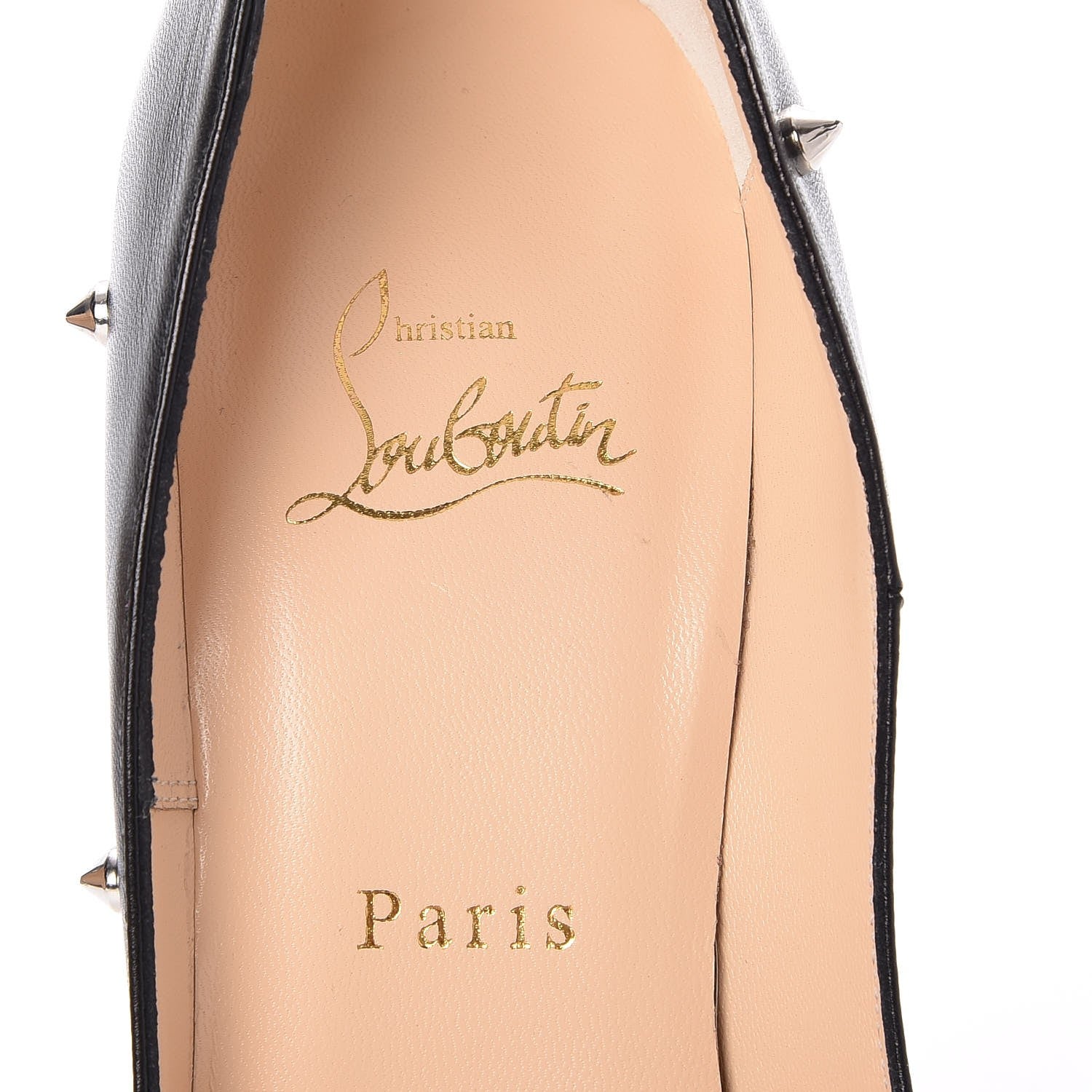 Christian Louboutin Kid Degraspike 120 Pumps 38 Black 7 of 8