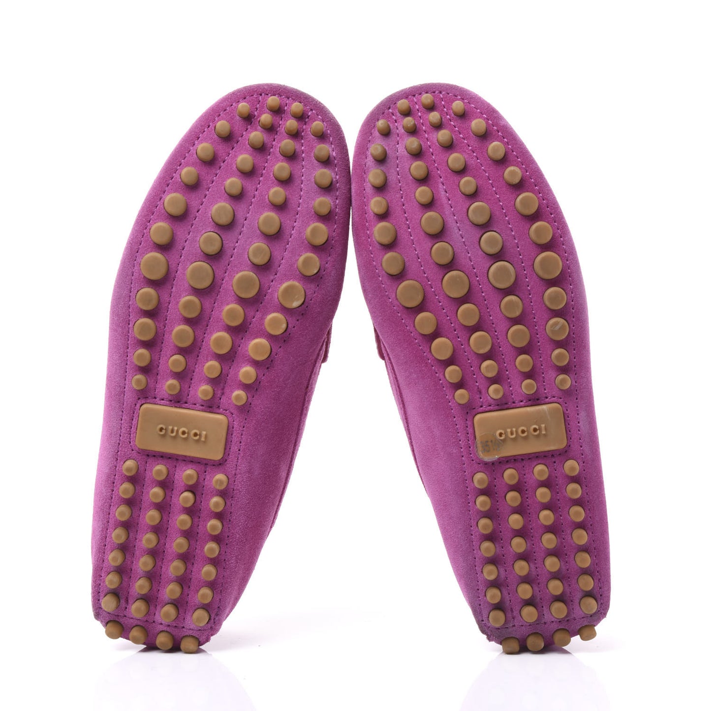 Suede Womens Horsebit Driver Loafer 35.5 New Rosette