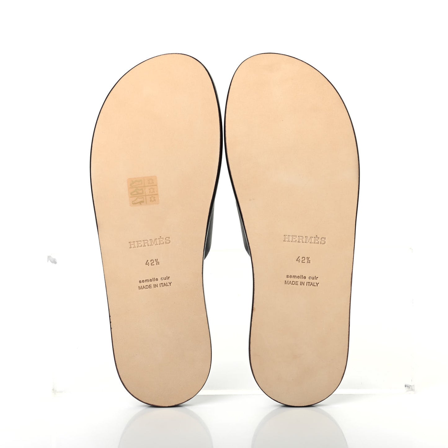 Calfskin Mens Izmir Sandals 42.5 Moka