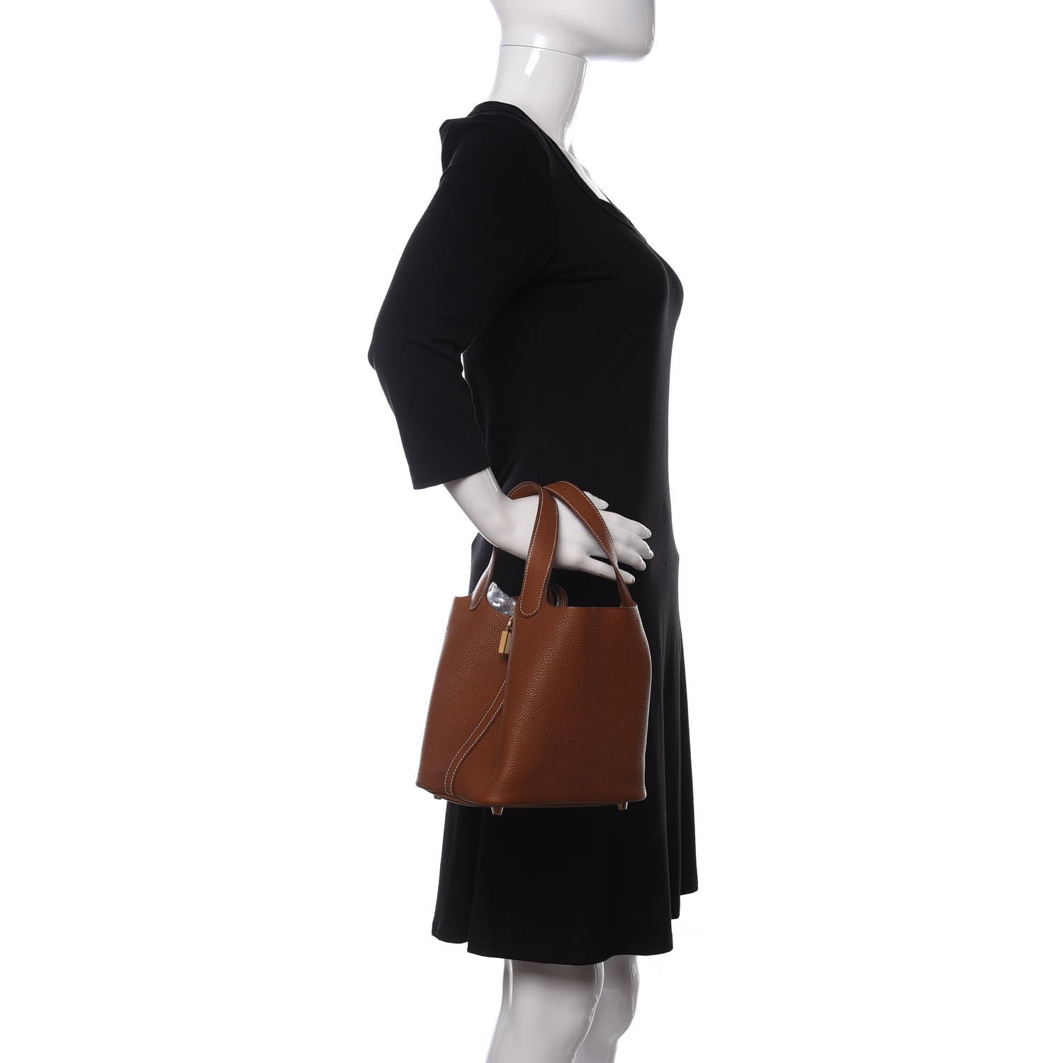 Hermes Barenia Faubourg Picotin Lock 18 PM Fauve 2 of 10
