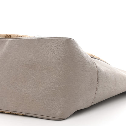 Gucci Monogram Medium Bree Zippered Tote Beige Grey 10 of 10