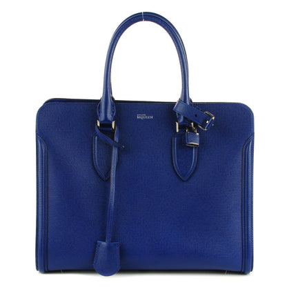 Alexander McQueen Grained Calfskin Heroine Open Tote Ultramarine 1 of 9
