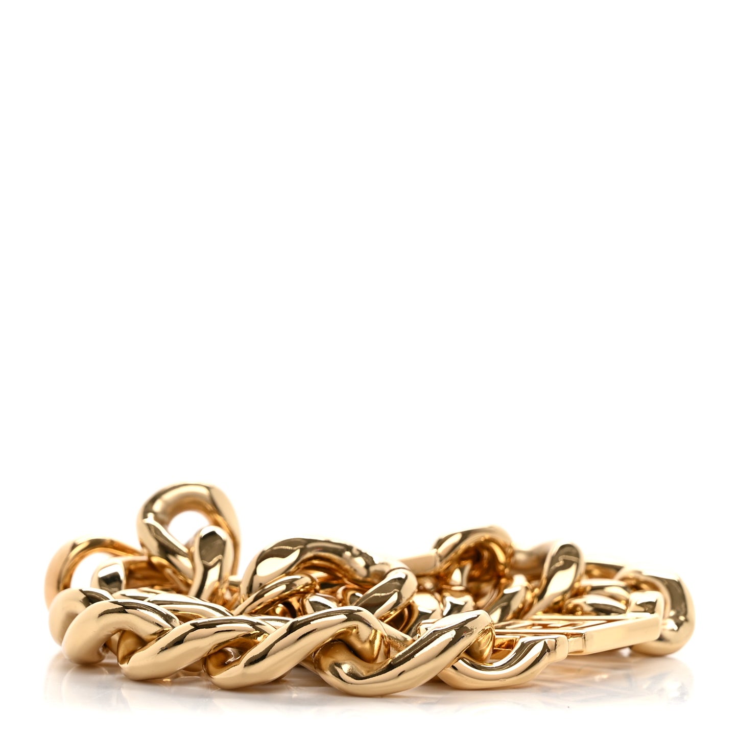 FENDI X VERSACE Metal Catena Chain Strap Gold