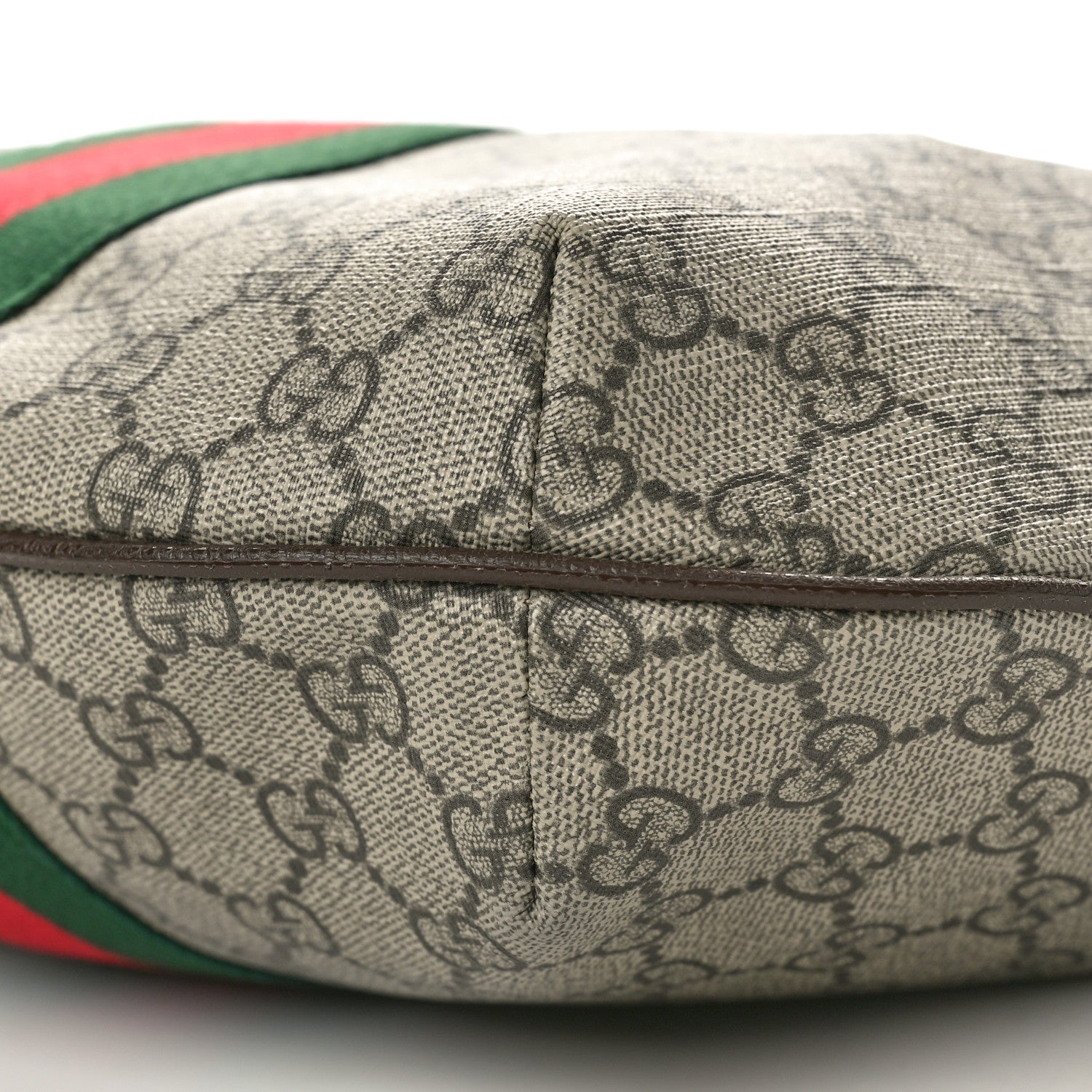 Gucci GG Supreme Monogram Web Small Ophidia Half Moon Hobo Brown 10 of 13