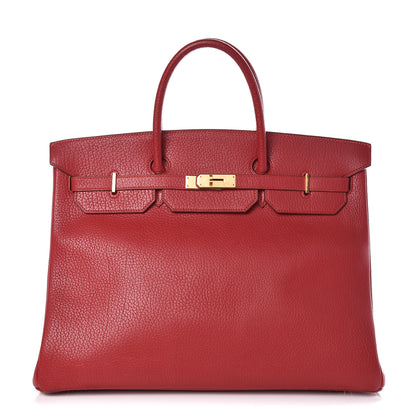 Hermes Ardennes Birkin 40 Rouge Vif 1 of 33